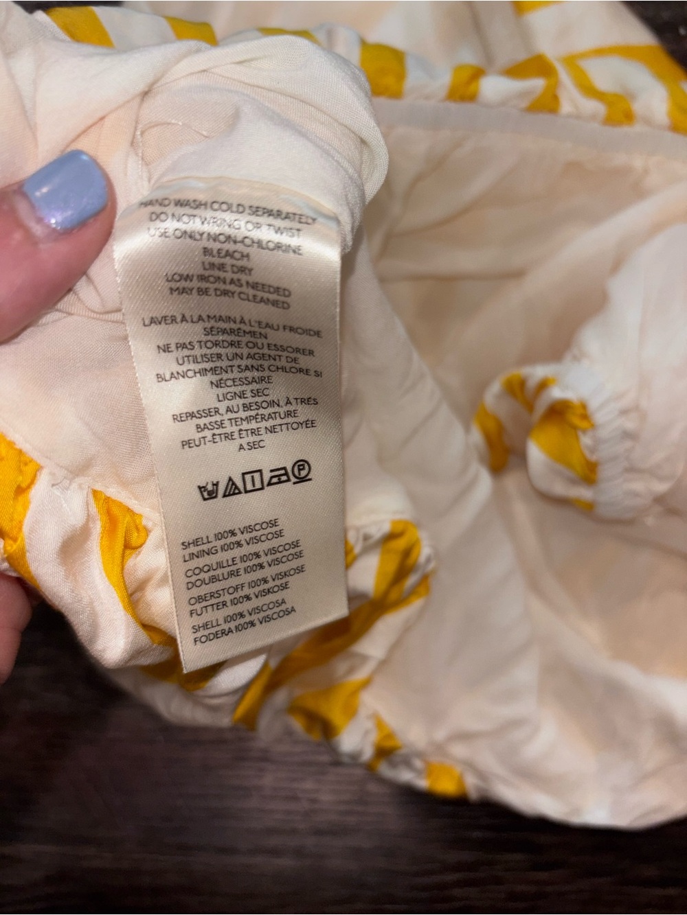 Anthropologie Yellow and White Striped Halter Bubble Tank - Picture 9 of 9